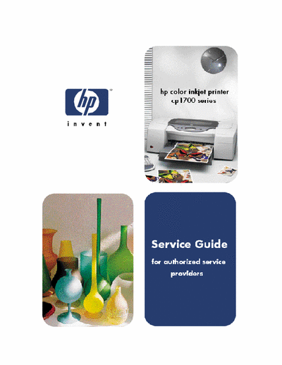 HP Color InkJet 1700 HP Color InkJet 1700 Service Manual